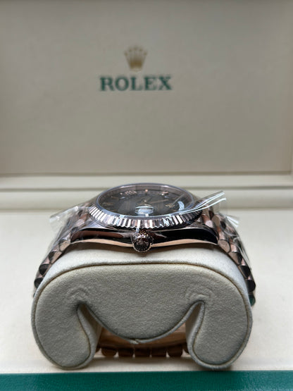 Rolex Day-Date 40 Slate Ombr√© Roman Dial on President 228235 Papers 2026
