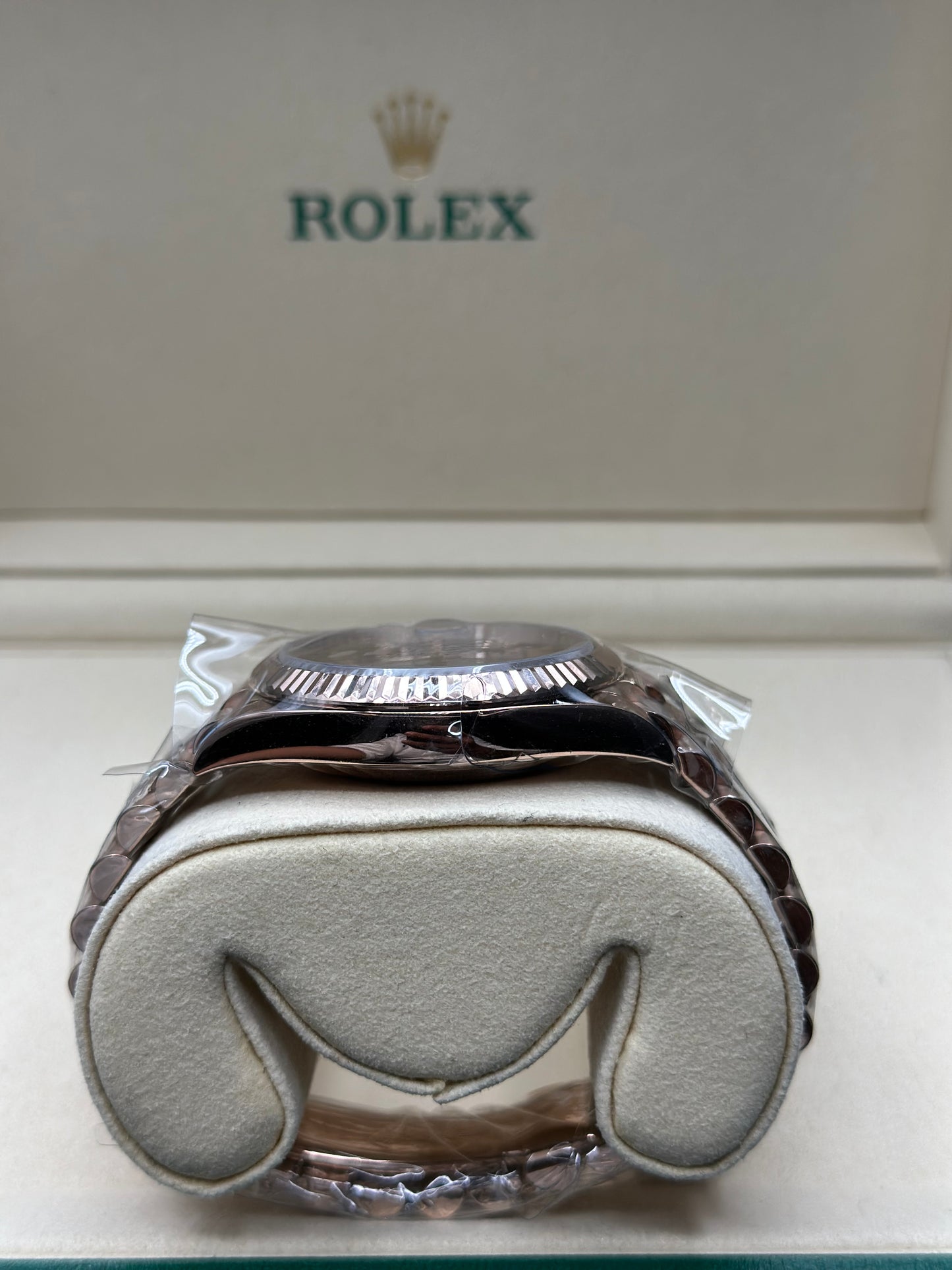 Rolex Day-Date 40 Slate Ombr√© Roman Dial on President 228235 Papers 2026
