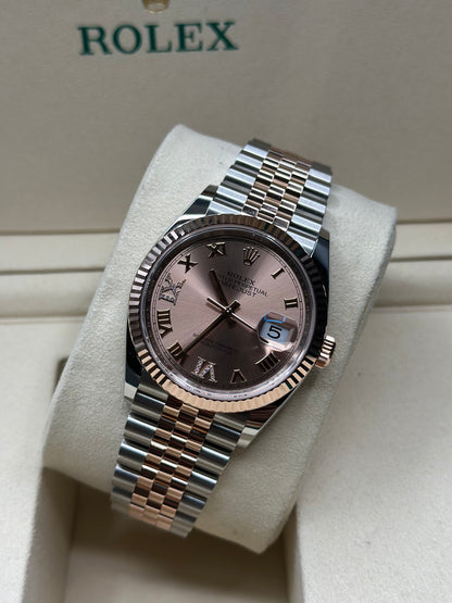 Rolex Datejust 36 Rose Roman diamond six & nine Dial on Jubilee 126231 2025