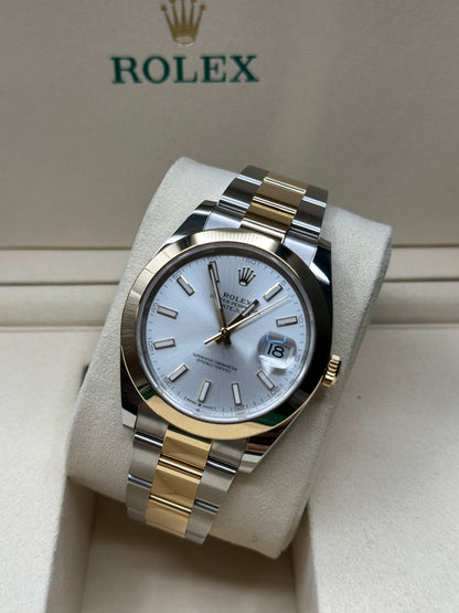 Rolex Datejust 41 Silver Index Dial on Jubilee 126303 Papers 2026