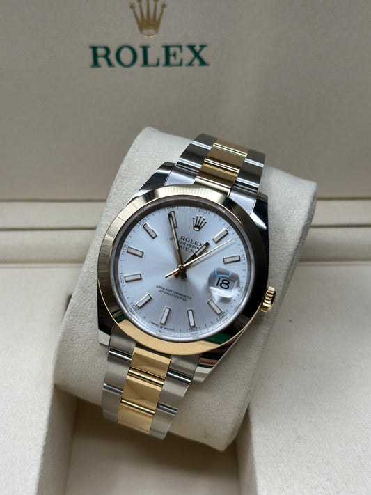 Rolex Datejust 41 Silver Index Dial on Jubilee 126303 Papers 2026