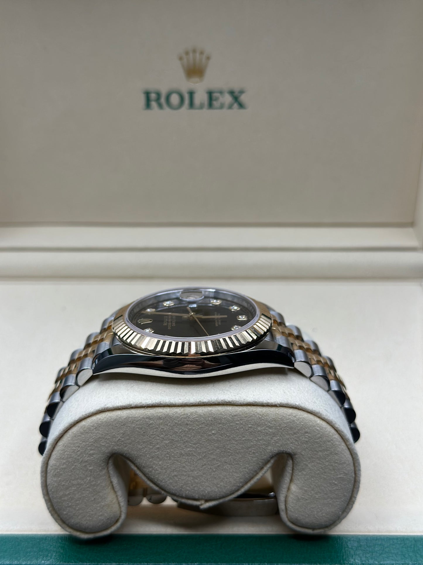 Rolex Datejust 41 Black Diamond Dial on Jubilee 126333 Papers 2025