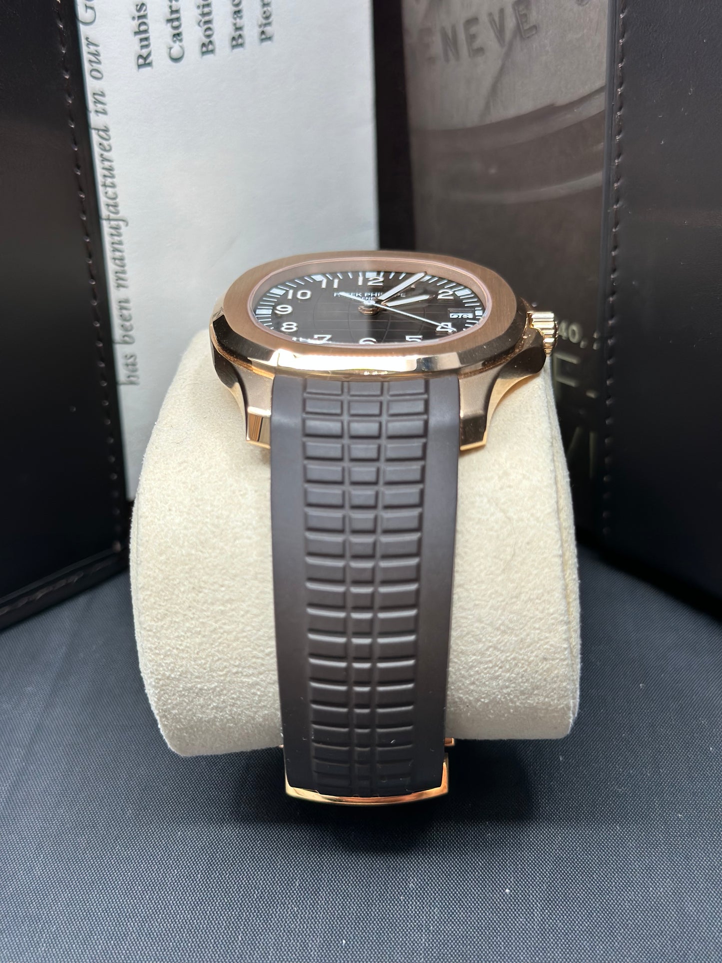 Patek Philippe Aquanaut Brown Dial on Strap 5167R-001 Papers 2021