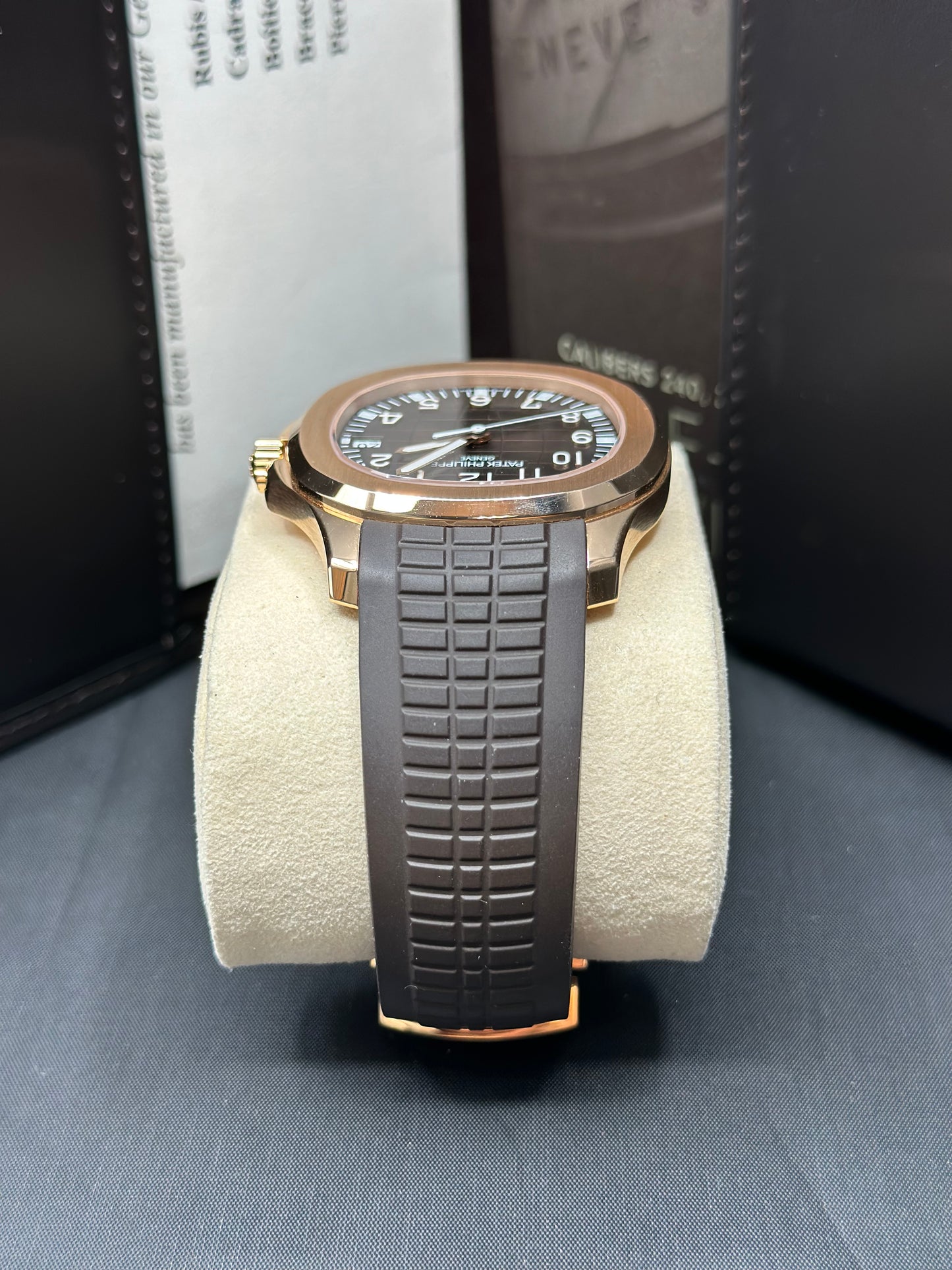 Patek Philippe Aquanaut Brown Dial on Strap 5167R-001 Papers 2021
