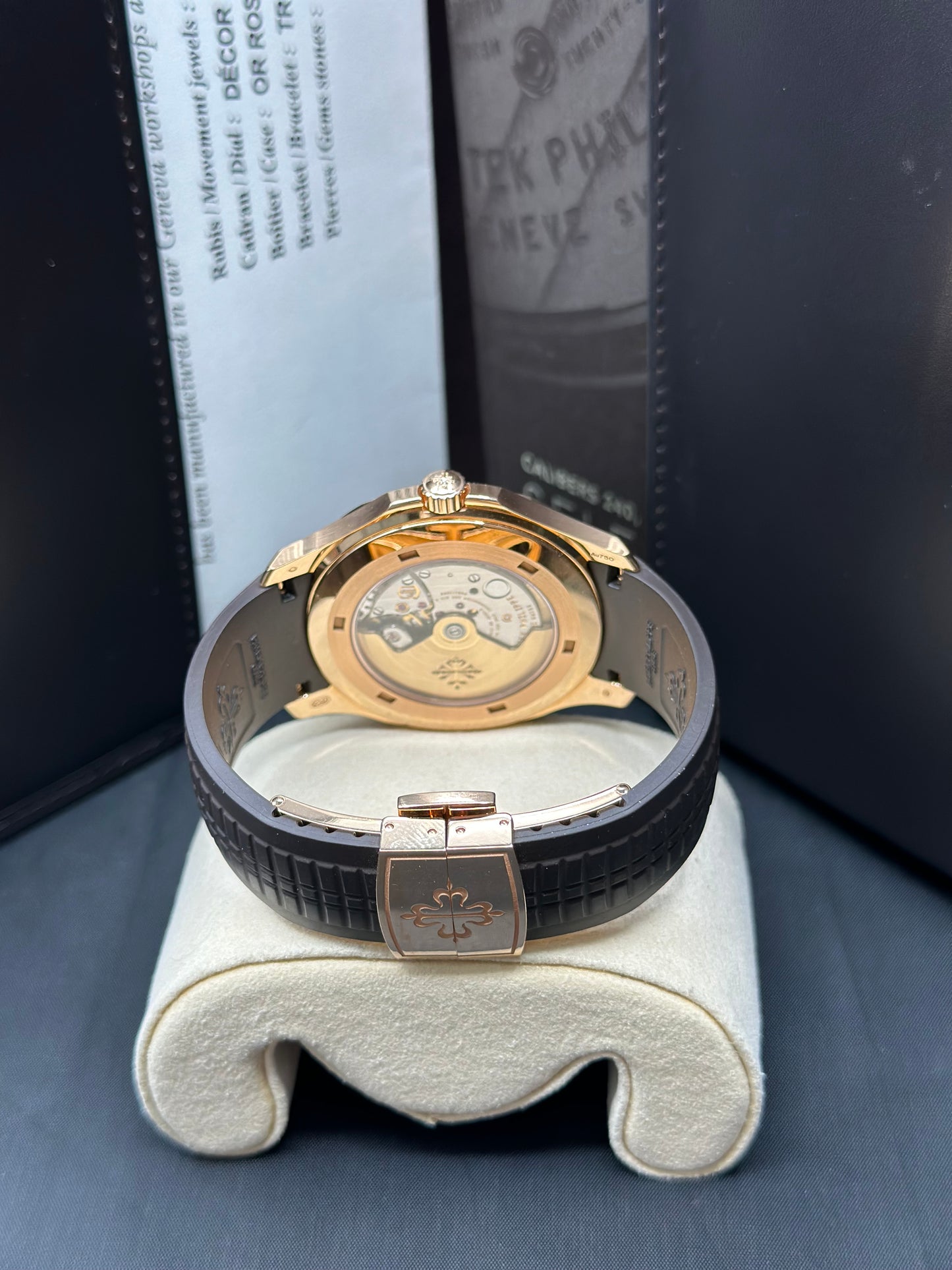 Patek Philippe Aquanaut Brown Dial on Strap 5167R-001 Papers 2021