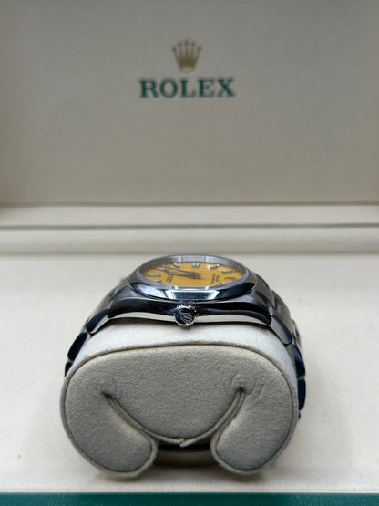 Rolex Oyster Perpetual 36 Yellow Index Dial on Oyster 126000 Papers 2022