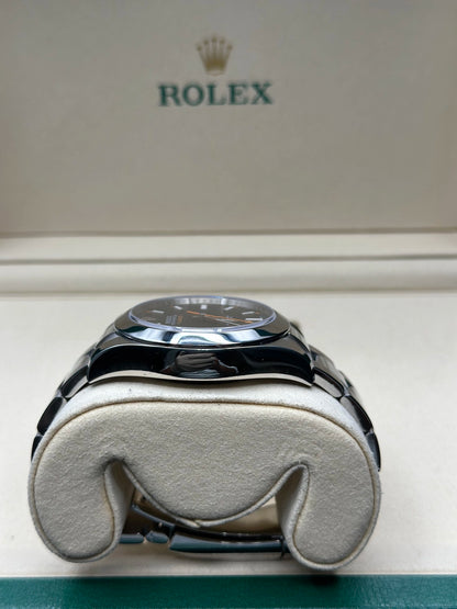 Rolex Milgauss Black Dial on Oyster 116400 Papers 2017