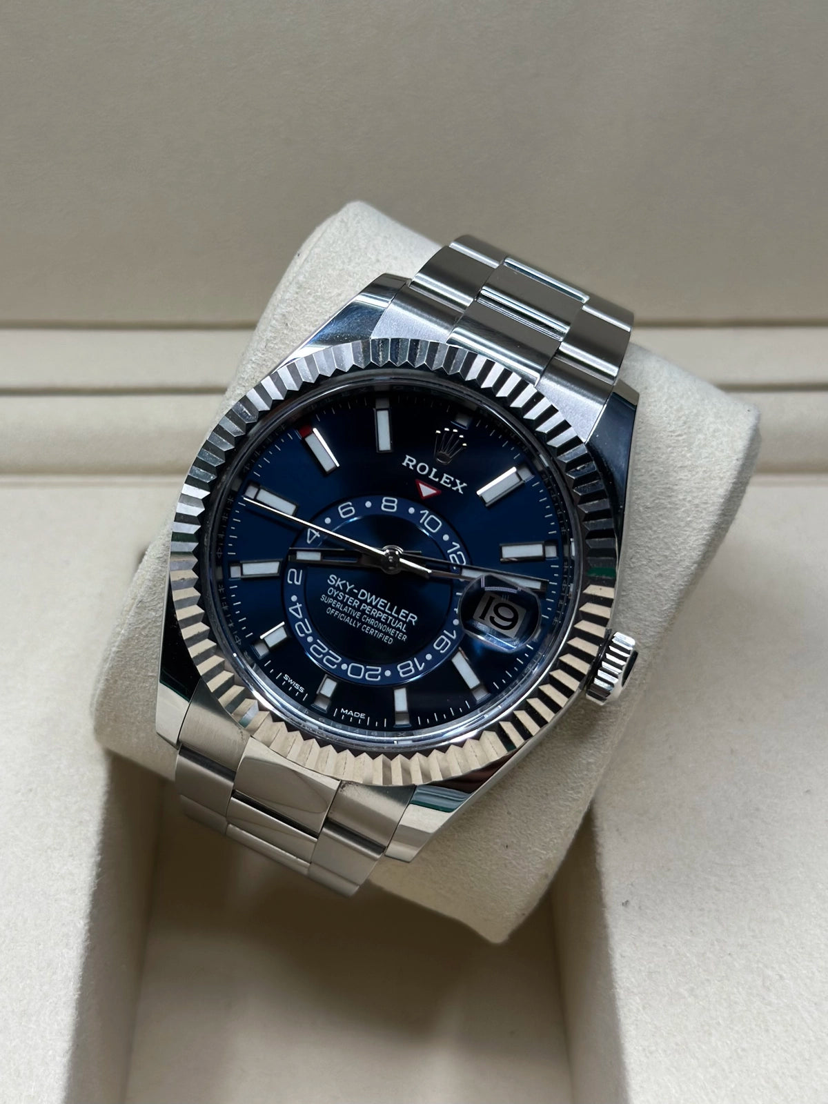 Rolex SkyDweller Blue Dial on Oyster 326934 Papers 2023