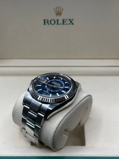 Rolex SkyDweller Blue Dial on Oyster 326934 Papers 2023