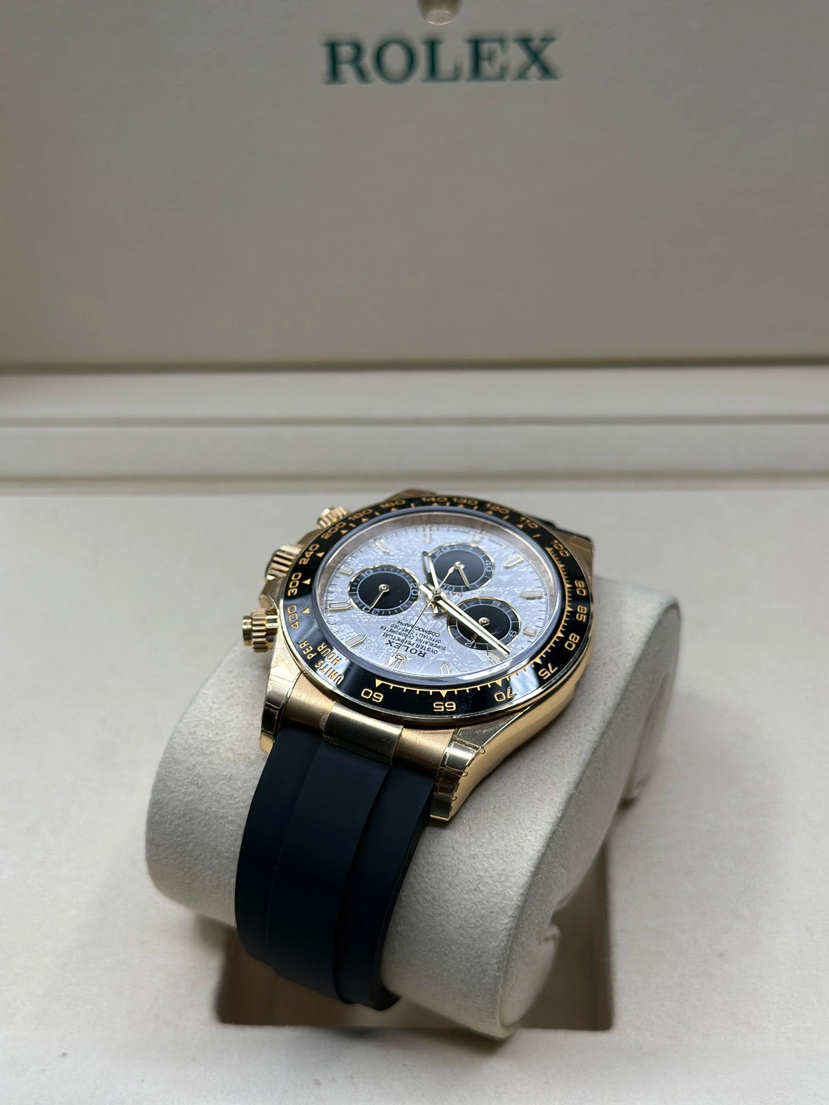 Rolex Daytona White Meteorite Index Dial on Oysterflex 126518LN Papers 2026
