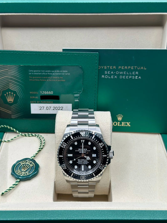 Rolex Sea-Dweller Deepsea Black Dial on Oyster 126660 Complete 2022