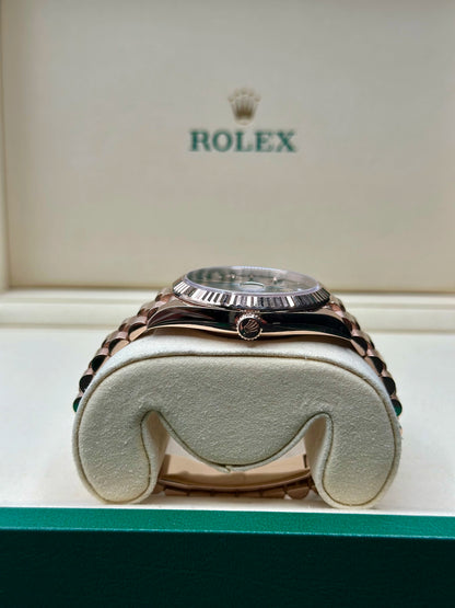 Rolex Day-Date 40 Slate Ombre Roman Dial on President 228235 Card 2025