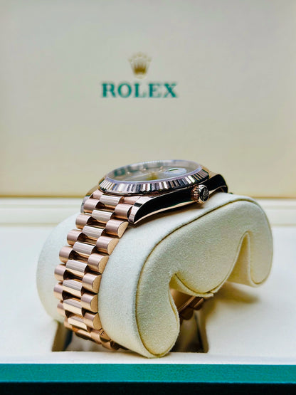 Rolex Day-Date 40 Slate Ombre Roman Dial on President 228235 Card 2025