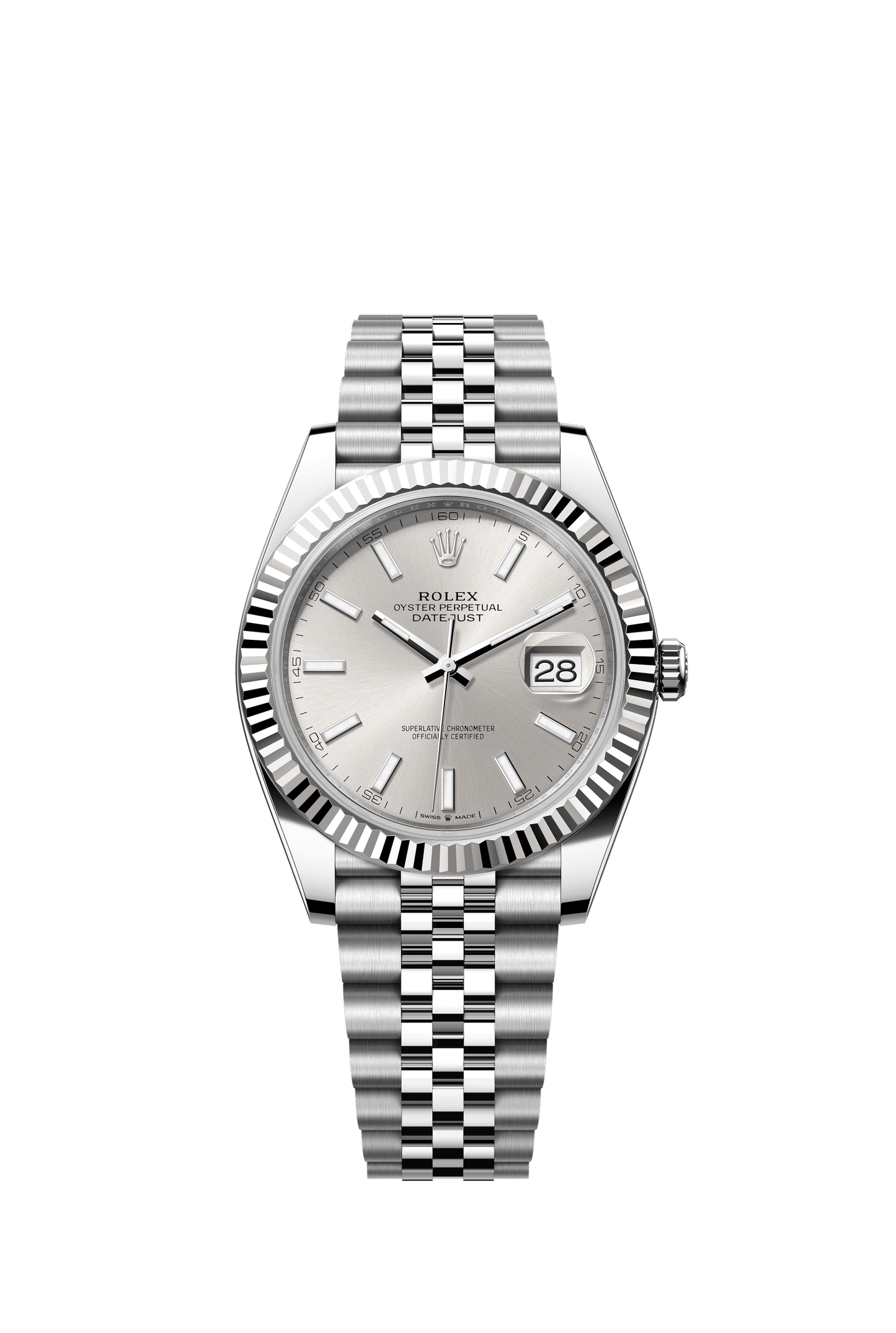 Rolex Datejust 41 Silver Index Dial on Jubilee 126334 Papers 2022