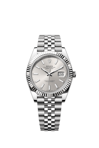 Rolex Datejust 41 Silver Index Dial on Jubilee 126334 Papers 2022