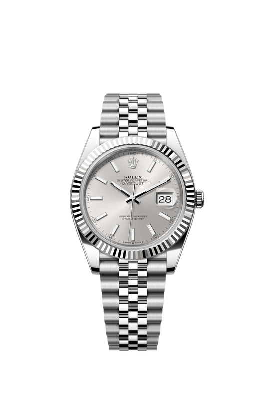 Rolex Datejust 41 Silver Index Dial on Jubilee 126334 Papers 2022