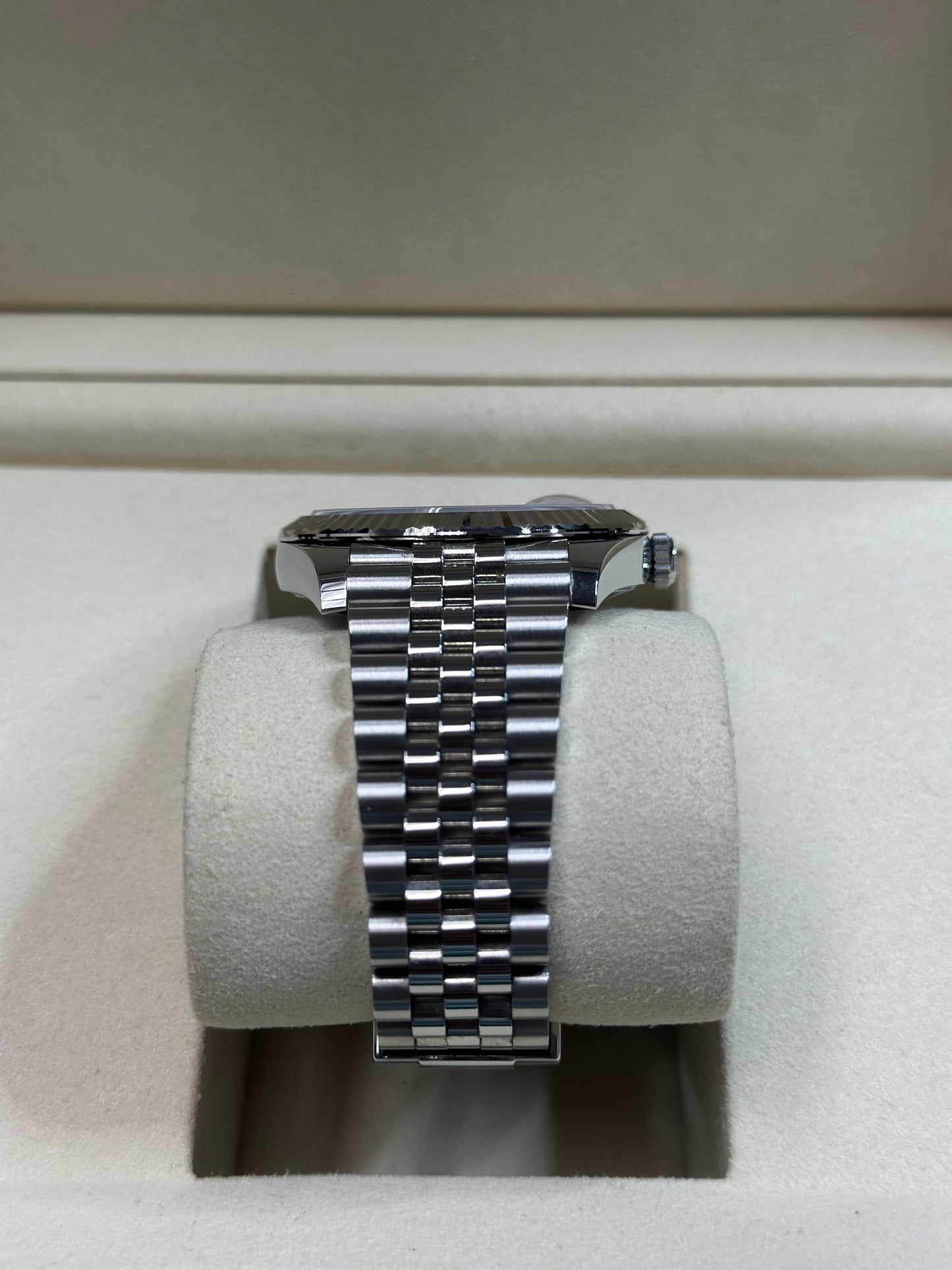 Rolex Datejust 41 Dark Rhodium Diamond Dial on Jubilee 126334 Papers 2022