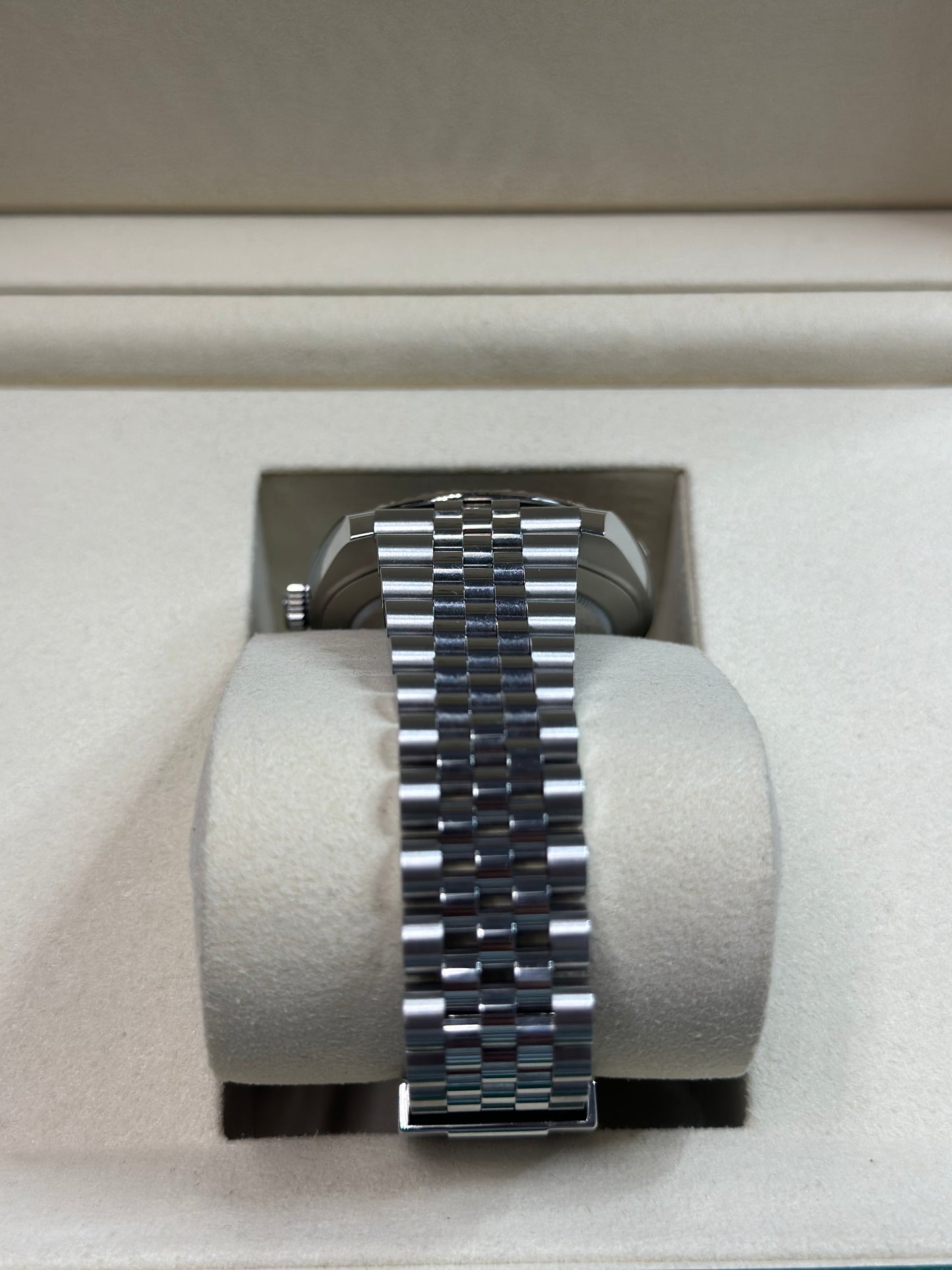 Rolex Datejust 41 Dark Rhodium Diamond Dial on Jubilee 126334 Papers 2022