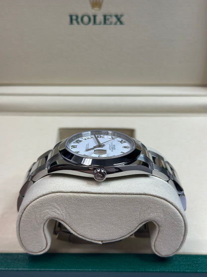 Rolex Datejust 41 White Roman Dial on Oyster 126300 Papers 2026