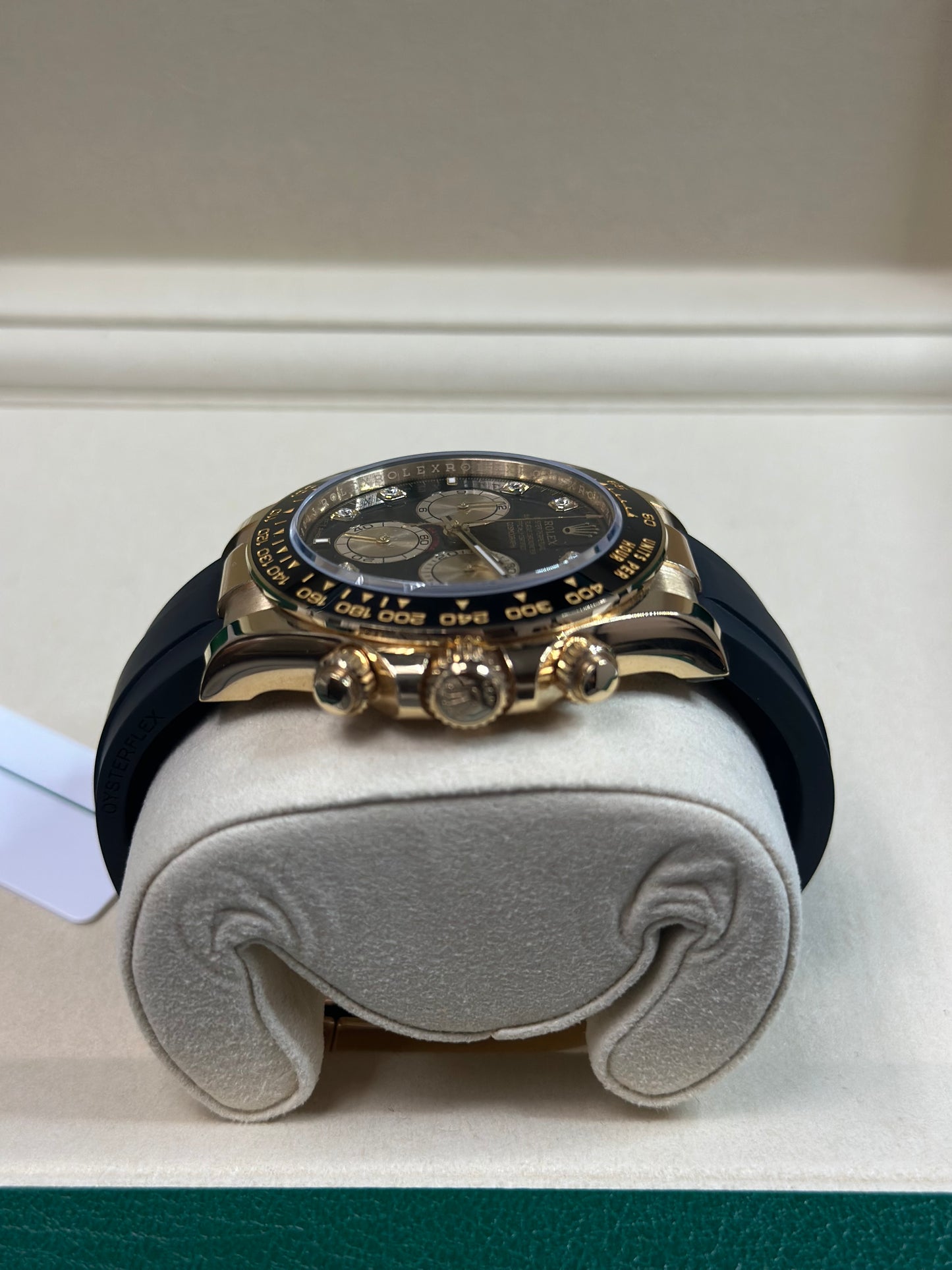 Rolex Daytona Black And Golden Diamond Dial on Oysterflex 126518LN Papers 2026