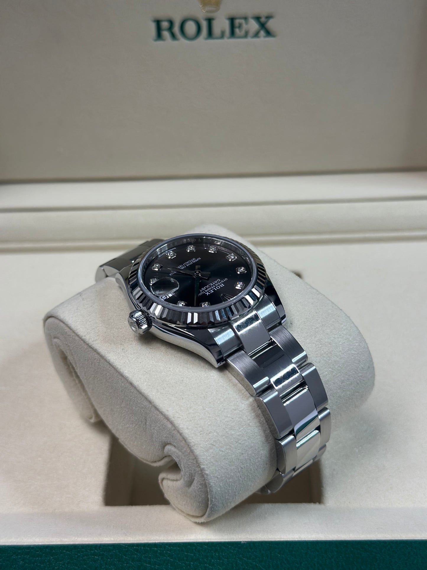 Rolex Datejust 31 Dark Grey Diamond Dial on Oyster 278274 Papers 2026