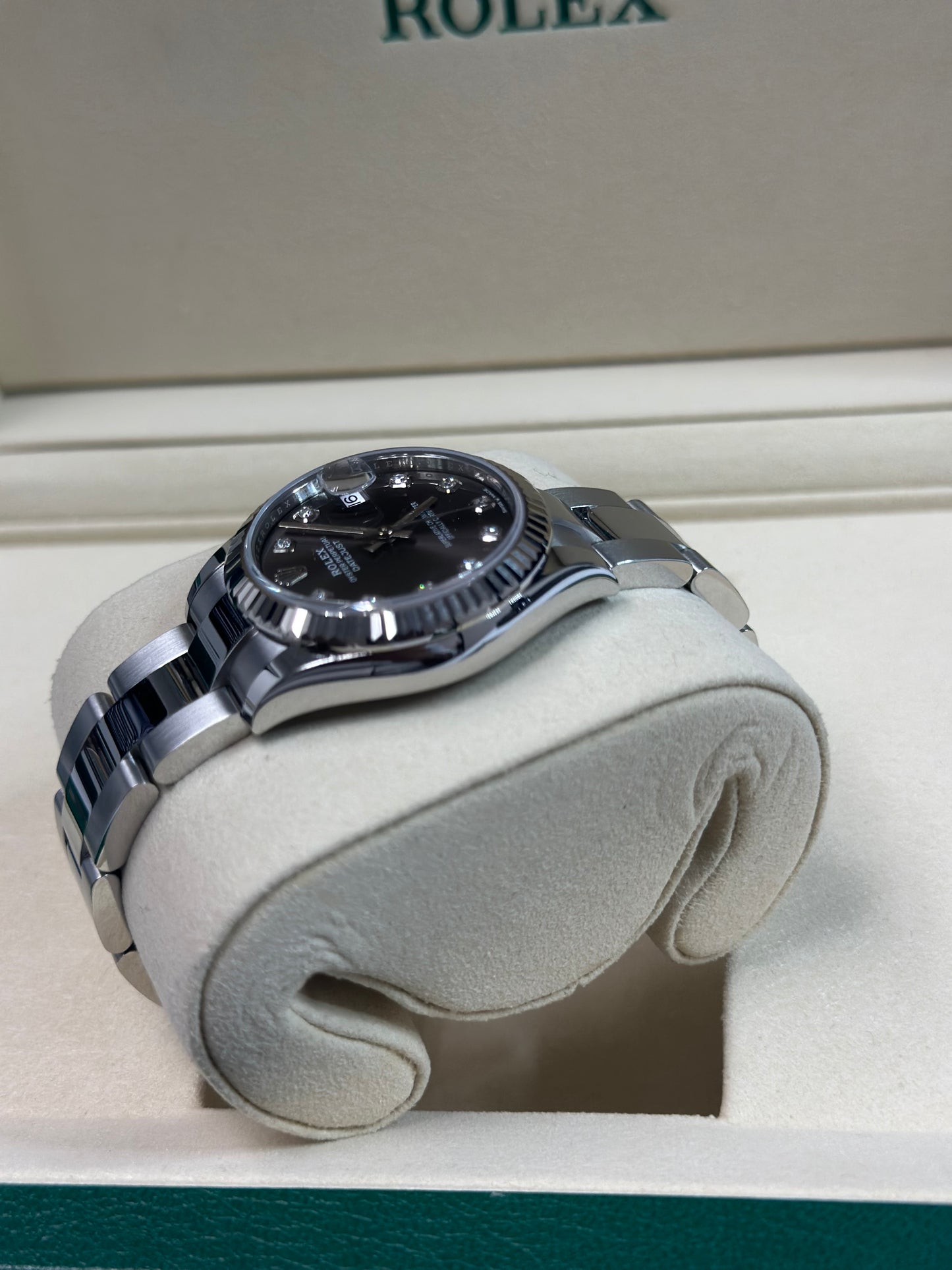 Rolex Datejust 31 Dark Grey Diamond Dial on Oyster 278274 Papers 2026