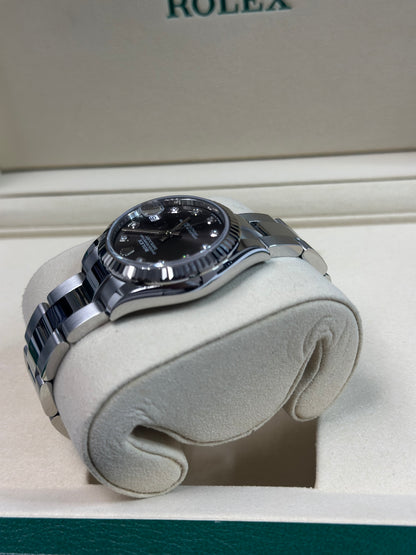 Rolex Datejust 31 Dark Grey Diamond Dial on Oyster 278274 Papers 2026