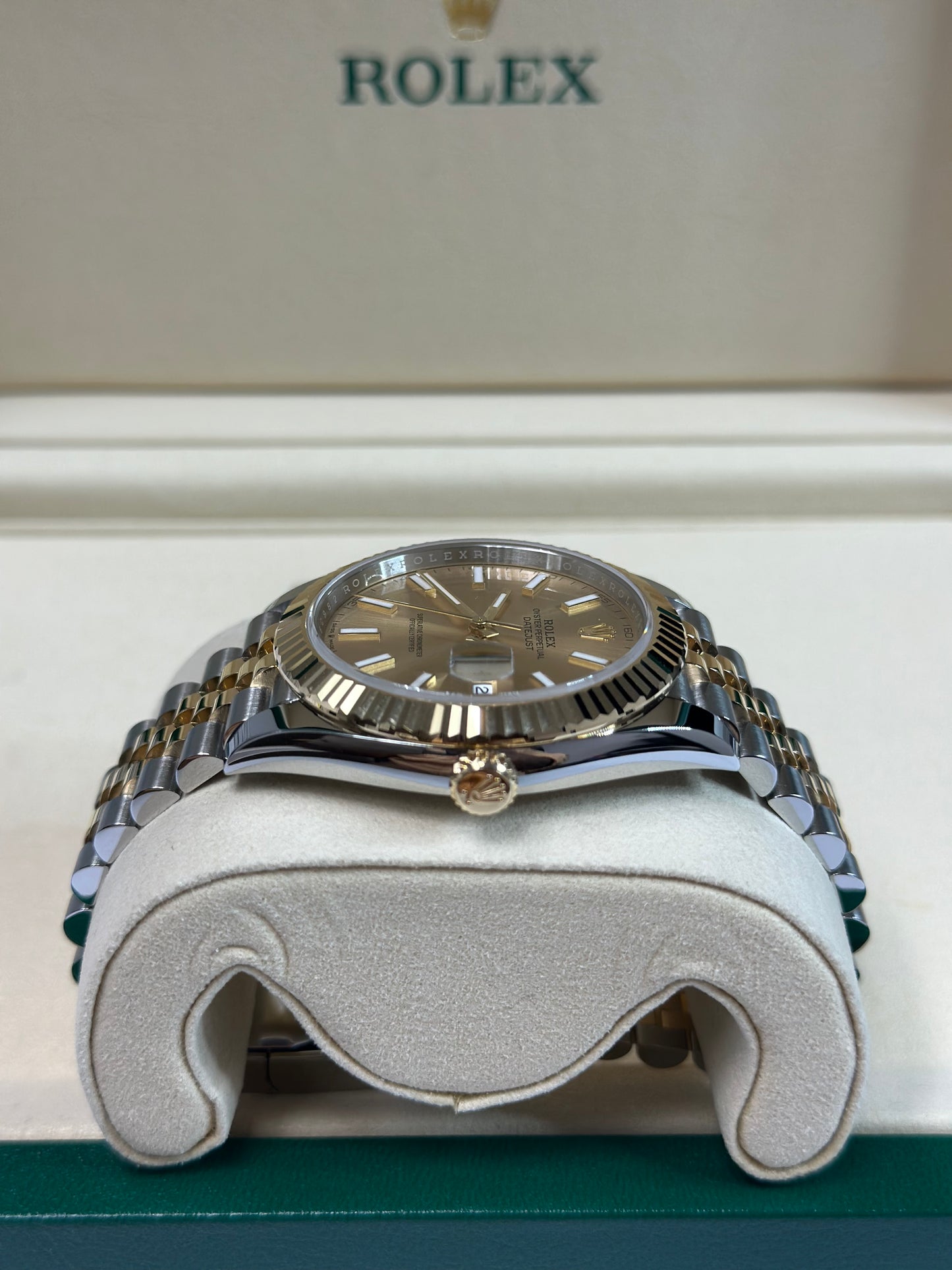 Rolex Datejust 41 Champagne Index Dial on Jubilee 126333 Papers 2026