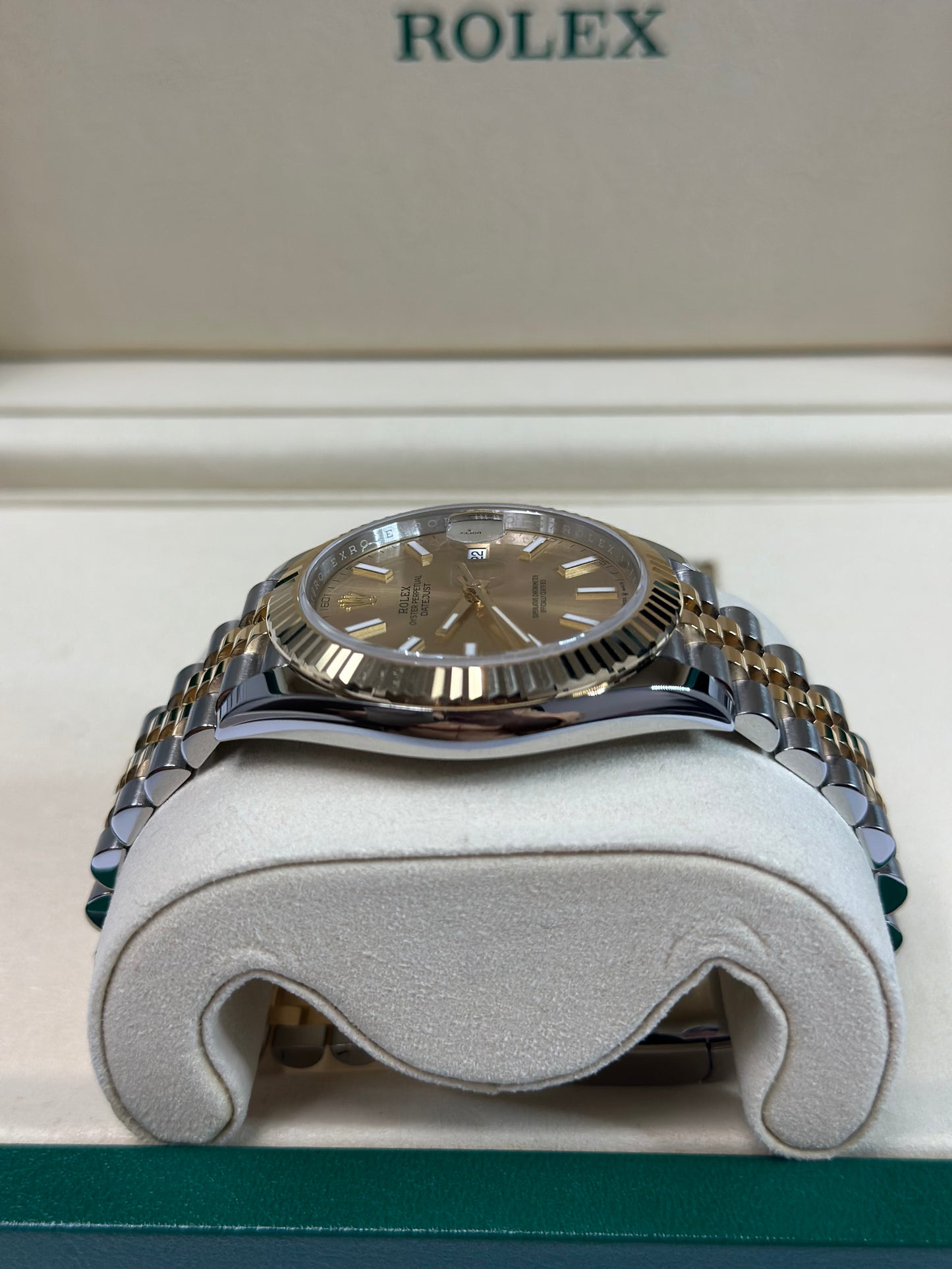 Rolex Datejust 41 Champagne Index Dial on Jubilee 126333 Papers 2026