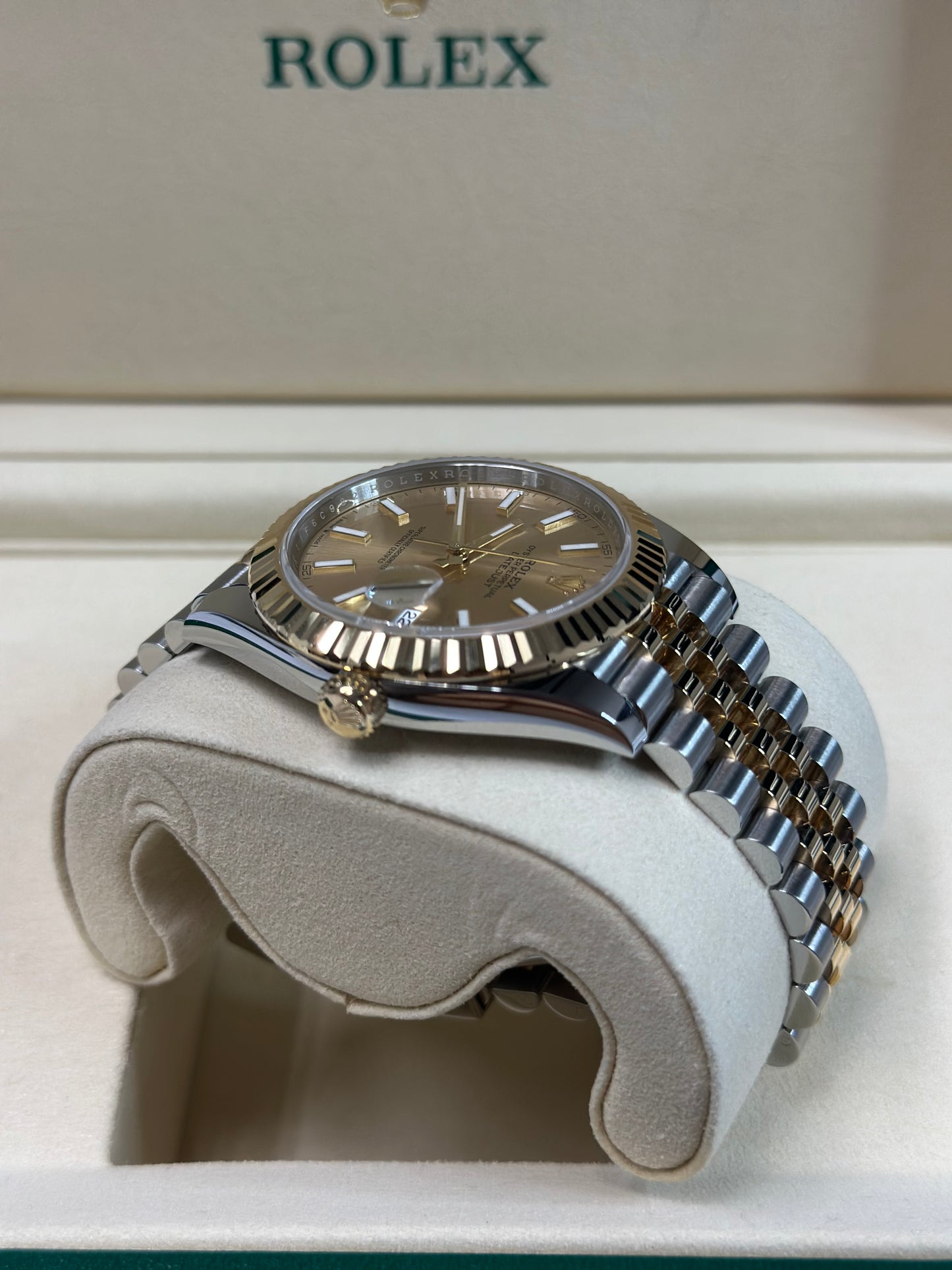 Rolex Datejust 41 Champagne Index Dial on Jubilee 126333 Papers 2026