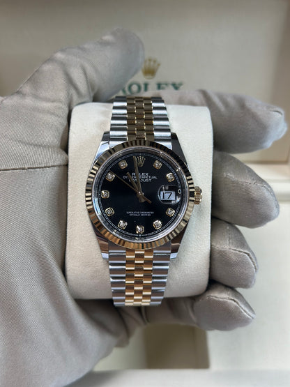 Rolex Datejust 36 Black Diamond Dial on Jubilee 126233 Papers 2026