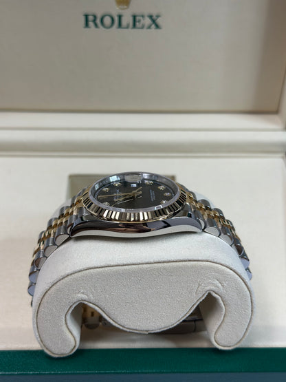 Rolex Datejust 36 Black Diamond Dial on Jubilee 126233 Papers 2026