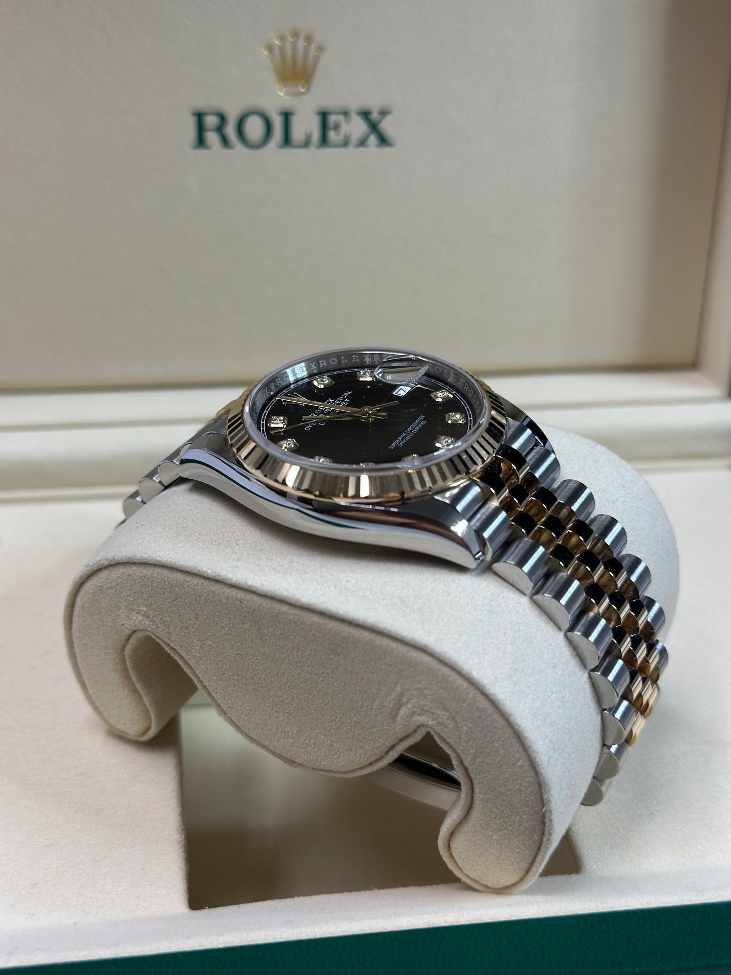 Rolex Datejust 36 Black Diamond Dial on Jubilee 126233 Papers 2026