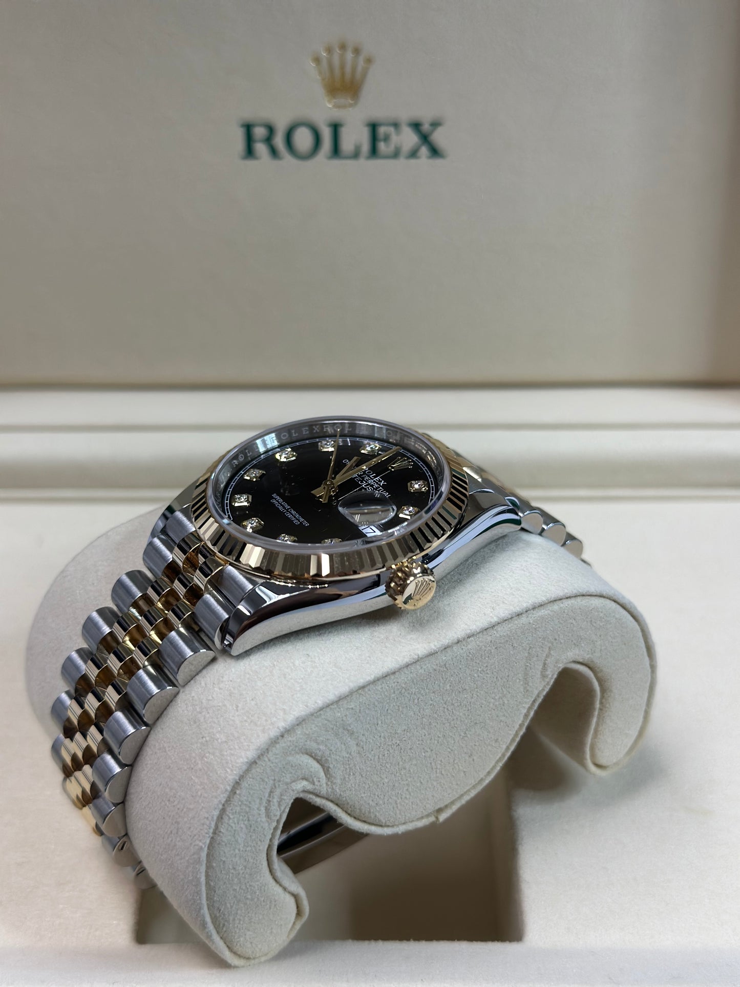 Rolex Datejust 36 Black Diamond Dial on Jubilee 126233 Papers 2026