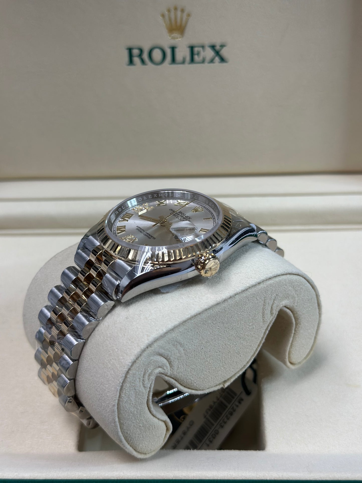 Rolex Datejust 36 Silver Diamond Roman Vi And Ix Dial on Jubilee 126233 Papers 2026