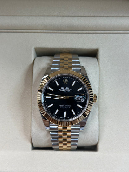 Rolex Datejust 41 Black Index Dial on Jubilee 126333 Papers 2026