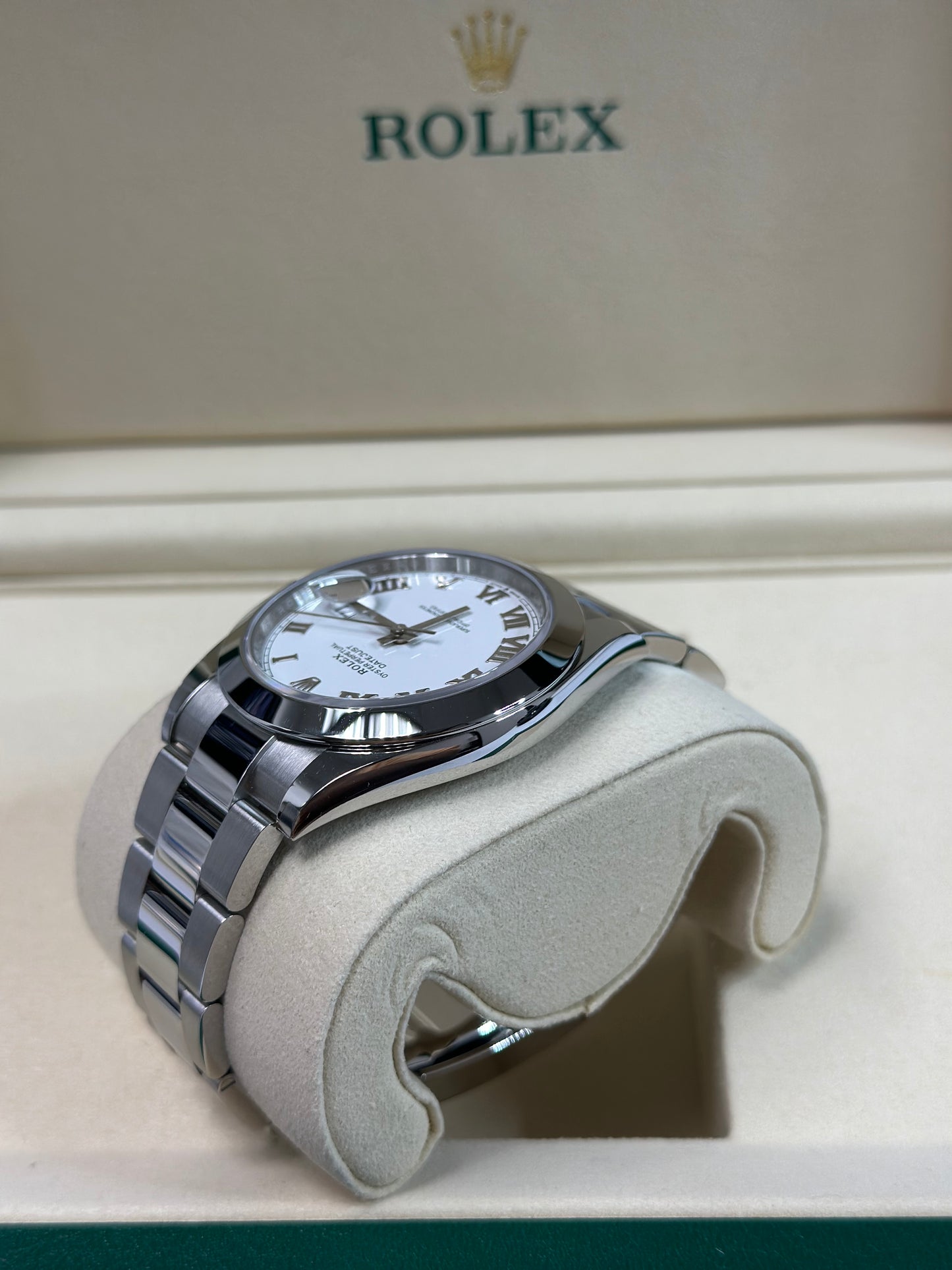 Rolex Datejust 41 White Roman Dial on Oyster 126300 Papers 2026