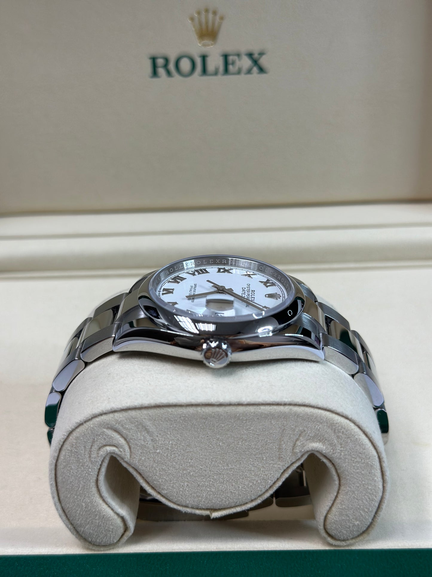 Rolex Datejust 36 White Roman Dial on Oyster 126200 Papers 2026