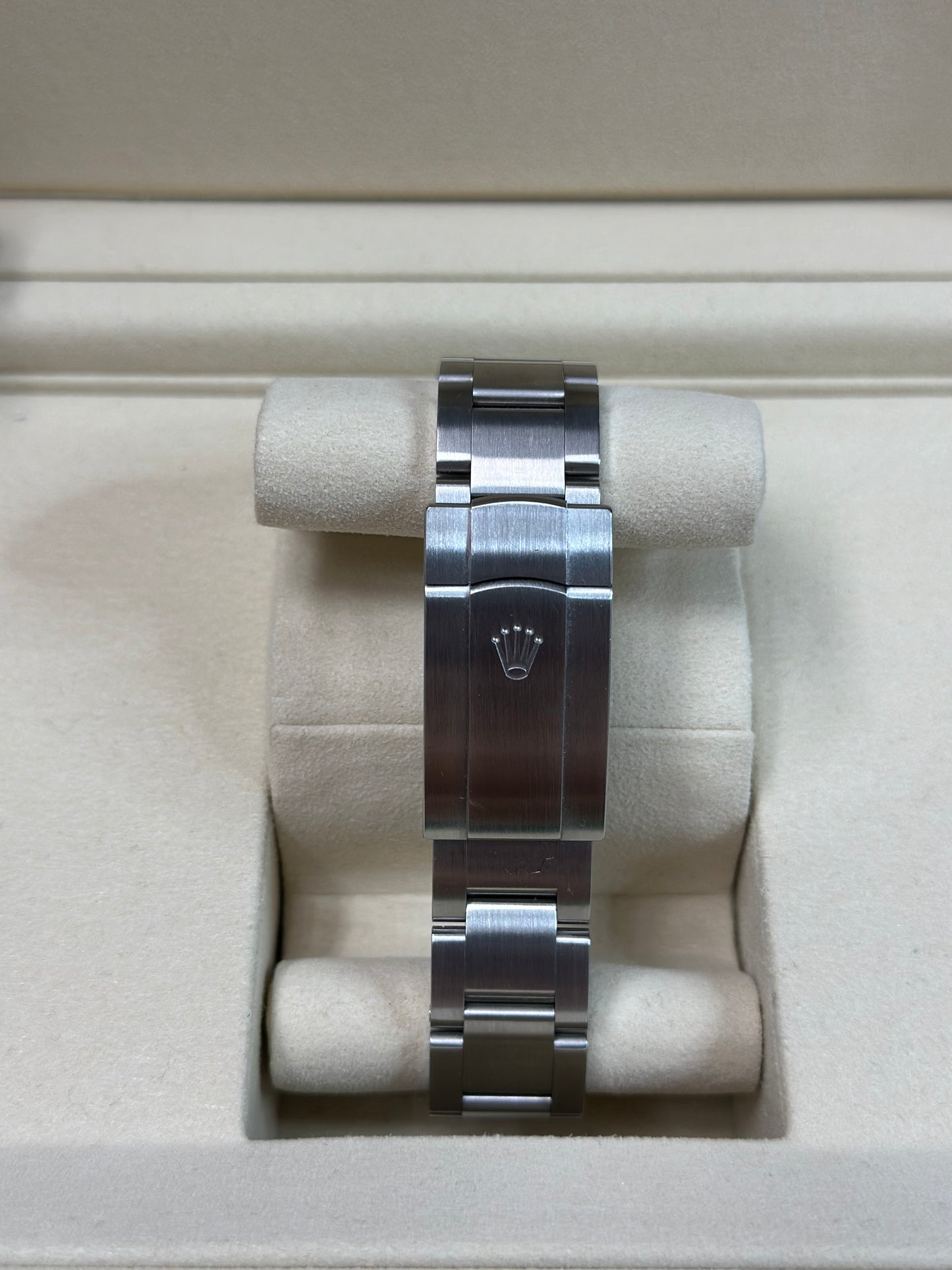 Rolex Oyster Perpetual 41 Turquoise Blue Index Dial on Oyster 124300 Papers 2023