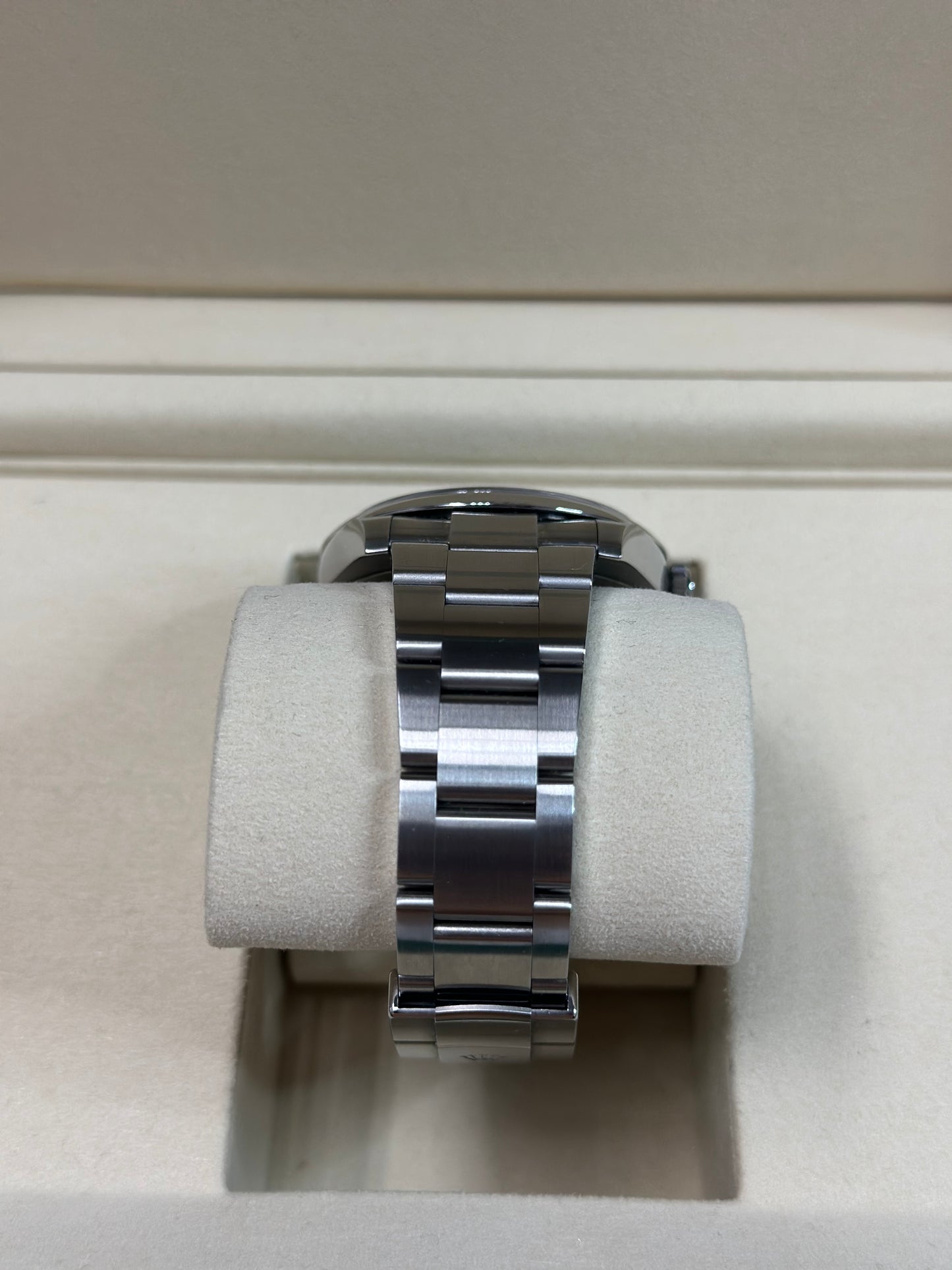 Rolex Oyster Perpetual 41 Turquoise Blue Index Dial on Oyster 124300 Papers 2023