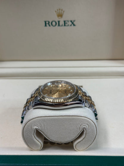 Rolex Datejust 36 Champagne Diamonds Dial on Jubilee 116233 Papers 2008