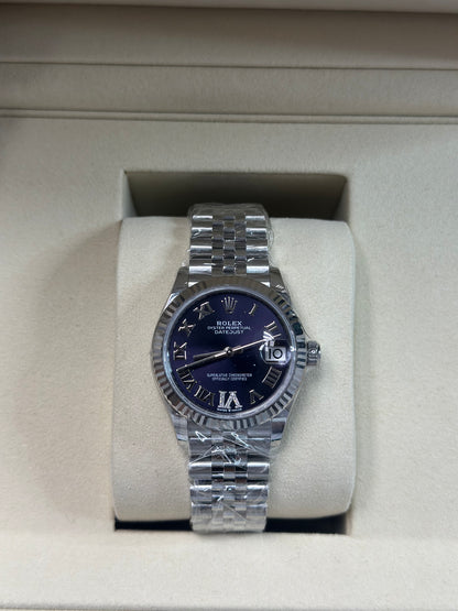 Rolex Datejust 31 Aubergine Roman Diamond 6 Dial on Jubilee 278274 Papers 2026
