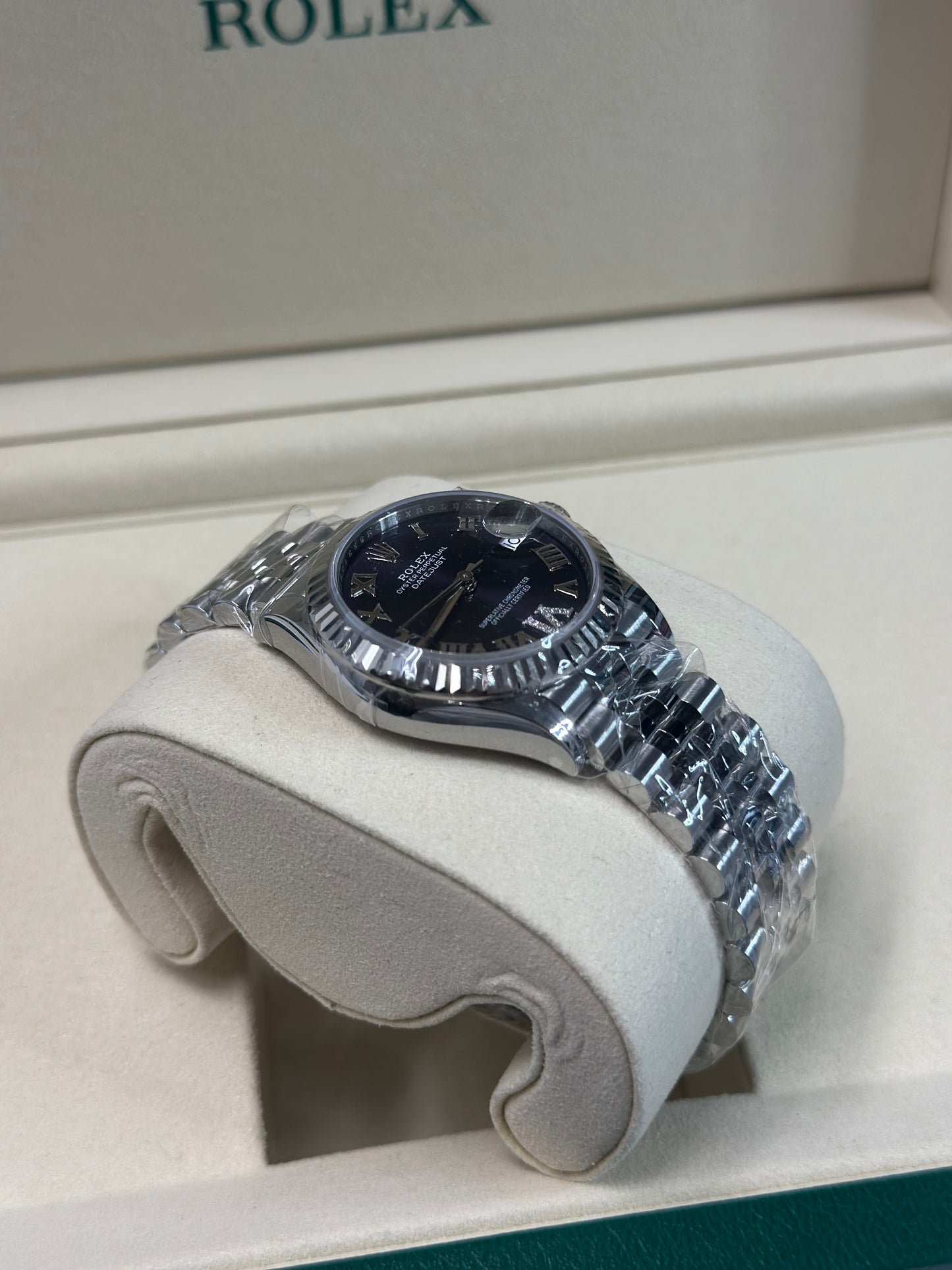 Rolex Datejust 31 Aubergine Roman Diamond 6 Dial on Jubilee 278274 Papers 2026