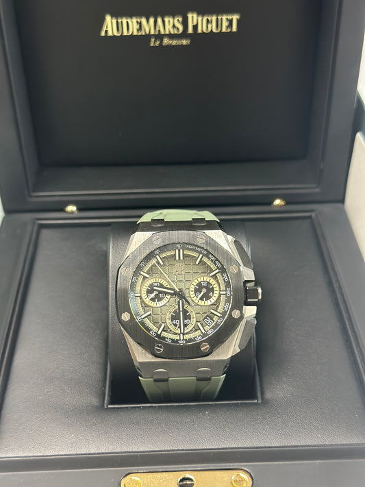 Audemars Piguet Royal Oak Offshore Chronograph GREEN Dial on Rubber Strap 26420IO.OO.A009CA.01 Complete 2026