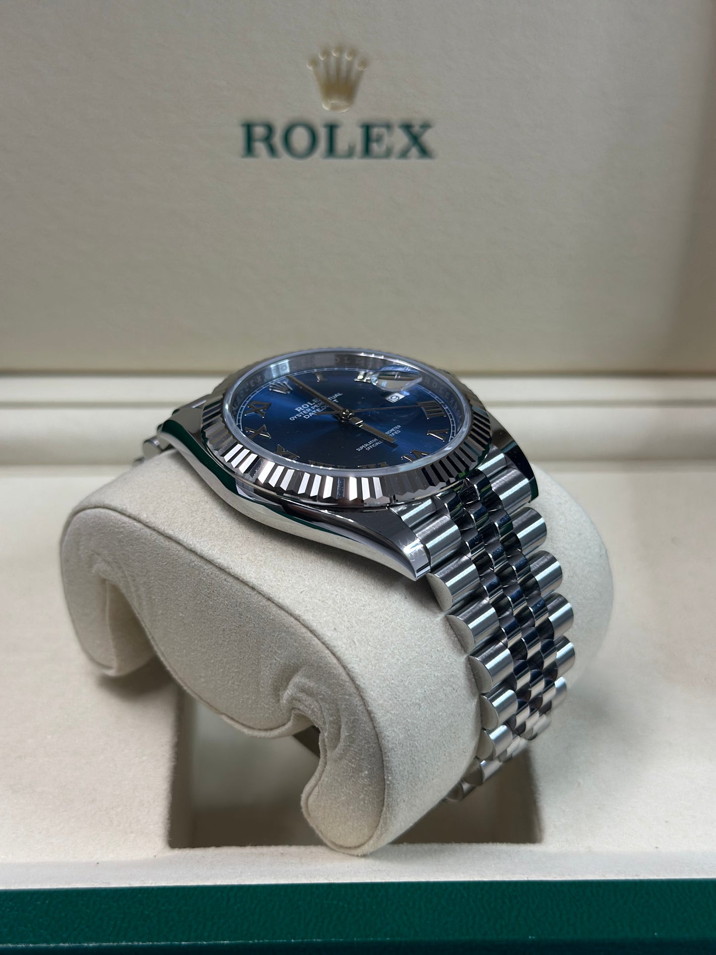 Rolex Datejust 41 Blue Roman Dial on Jubilee 126334 Papers 2026