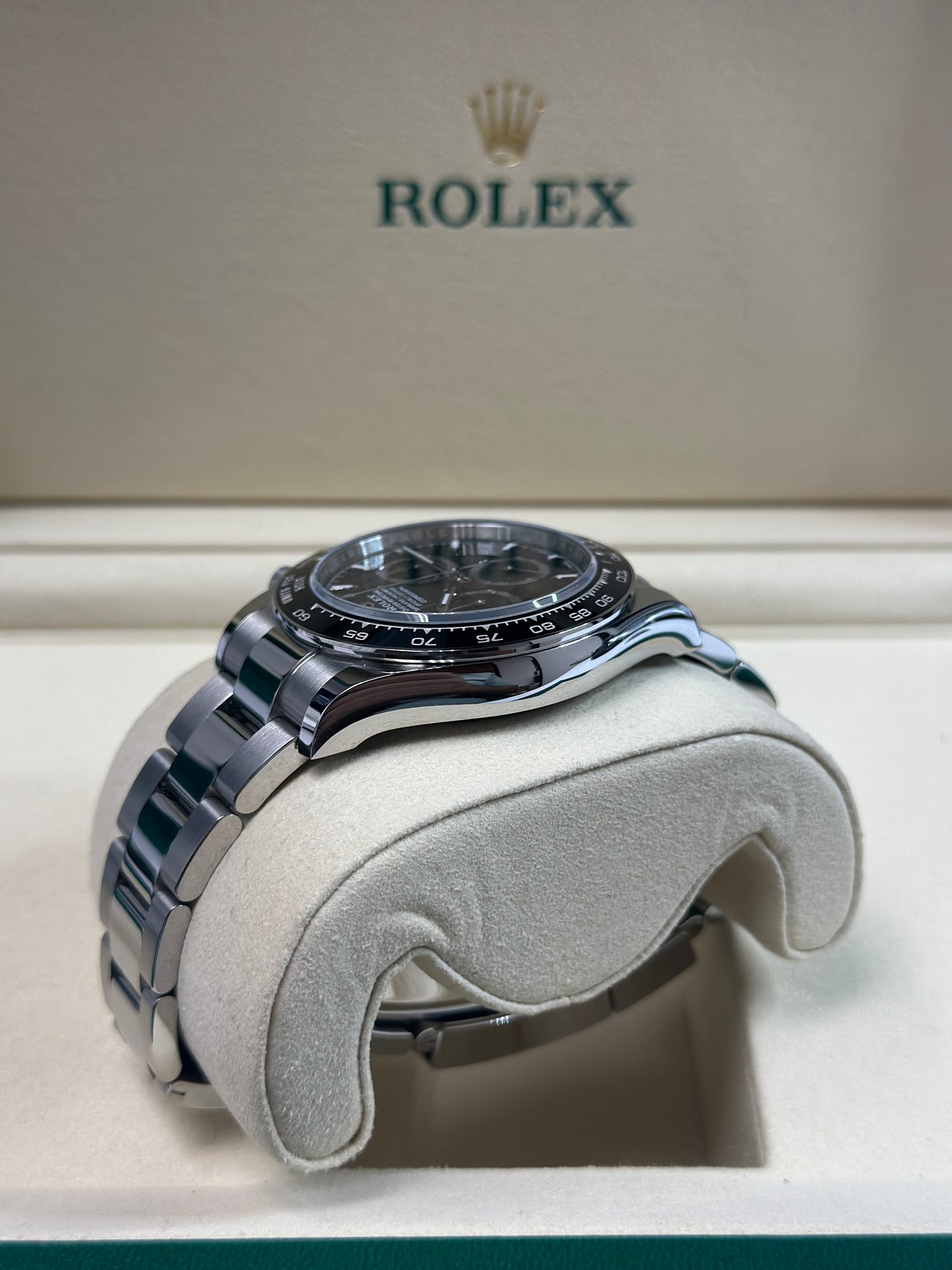 Rolex Daytona Black Index Dial on Oyster 126500LN Papers 2026