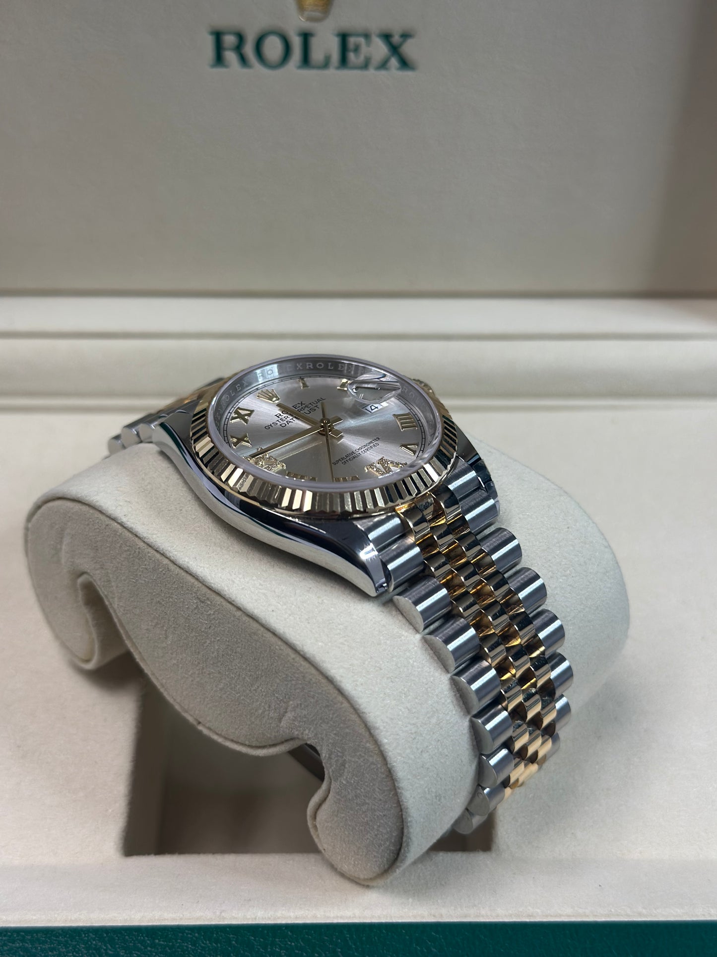 Rolex Datejust 36 SILVER Roman diamond six & nine Dial on Jubilee 126233 Papers 2026