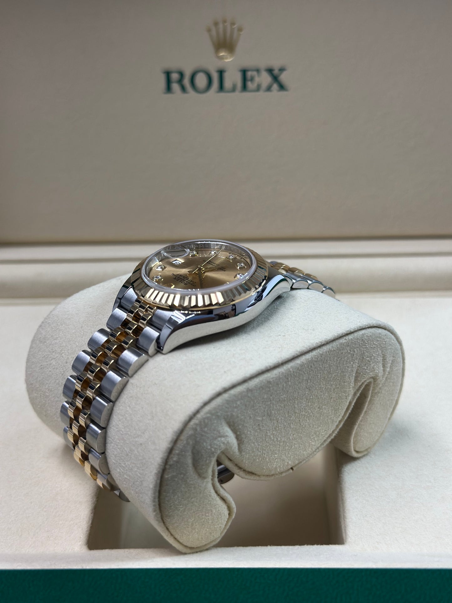 Rolex Datejust Lady Champagne Diamond Dial on Jubilee 279173 Papers 2026