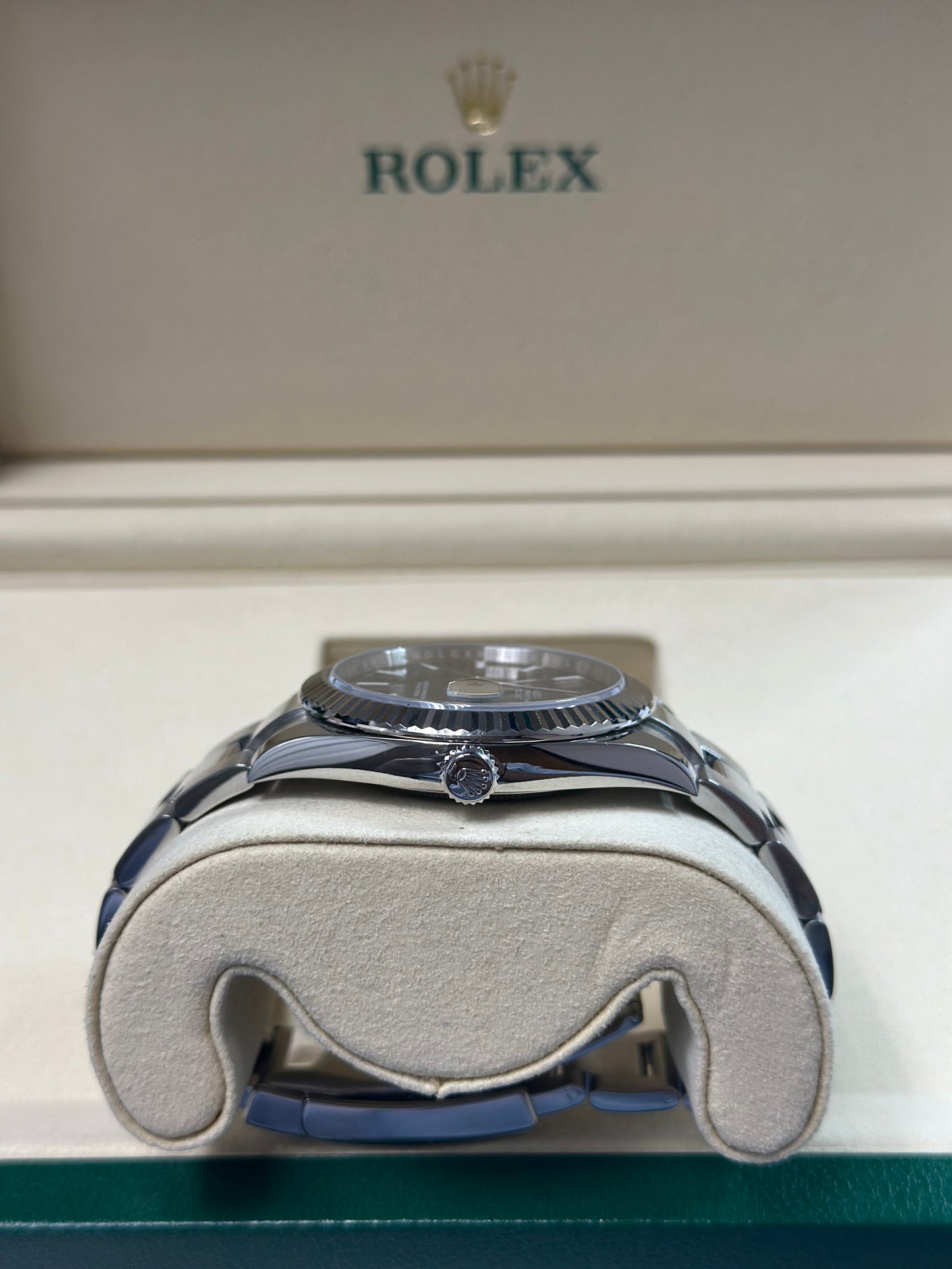 Rolex Datejust 41 Blue Index Dial on Oyster 126334 Papers 2023
