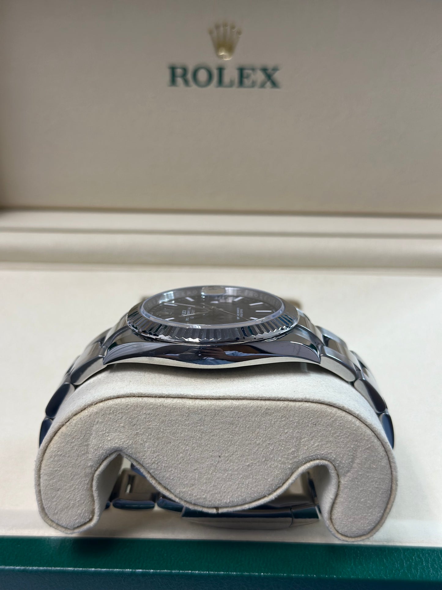 Rolex Datejust 41 Blue Index Dial on Oyster 126334 Papers 2023